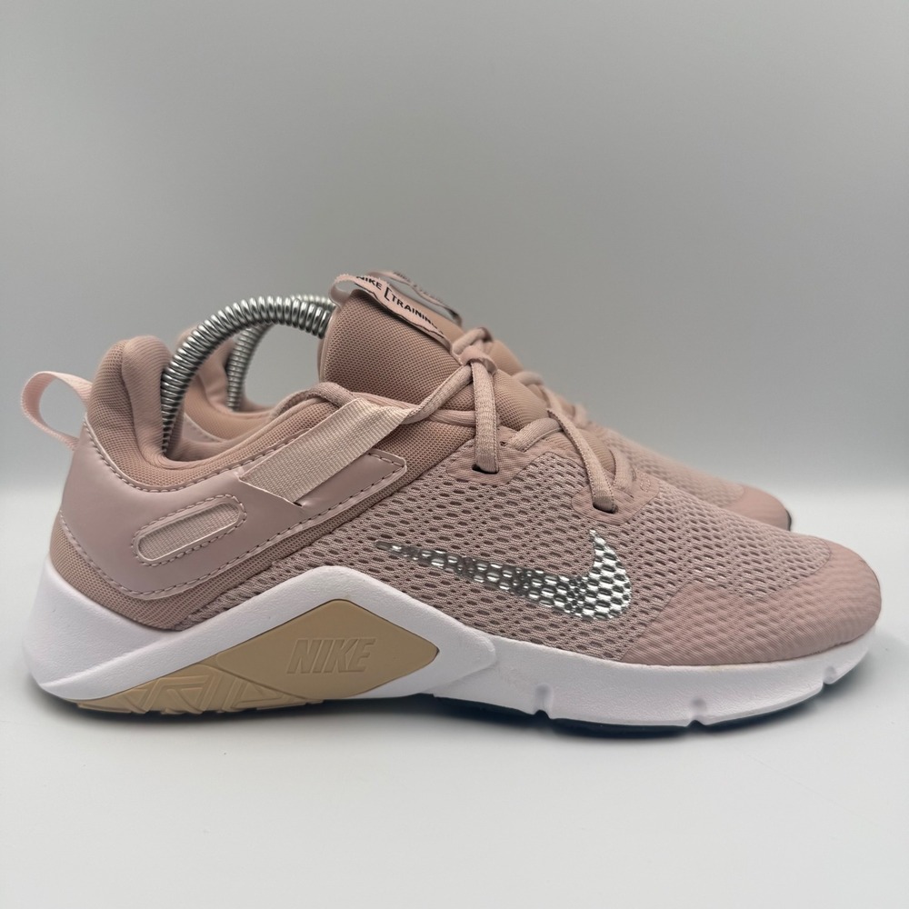 Nike Legend Essential 2 Women Size 8 Training Shoes CD0212-200 Pink Metallic